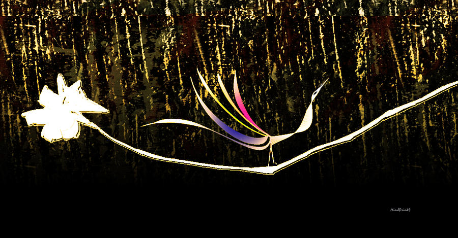Jungle Bird in Sun-lit Woods Digital Art by Asok Mukhopadhyay