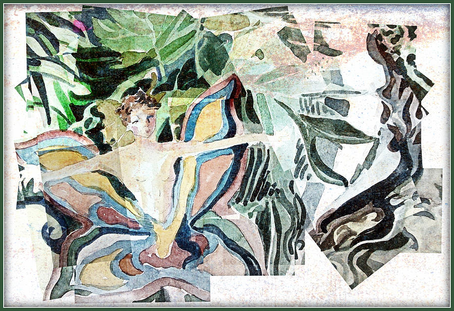 Jungle Boy Jazz Painting by Mindy Newman