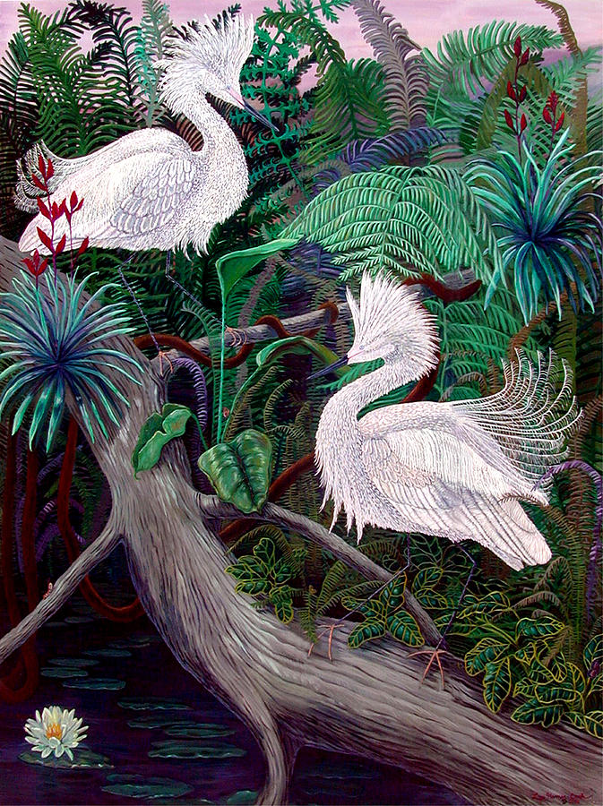 Jungle Painting - Jungle Dance by Lyn Cook