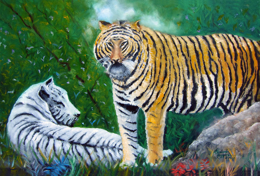 Jungle Vigilance Painting by Leonardo Ruggieri