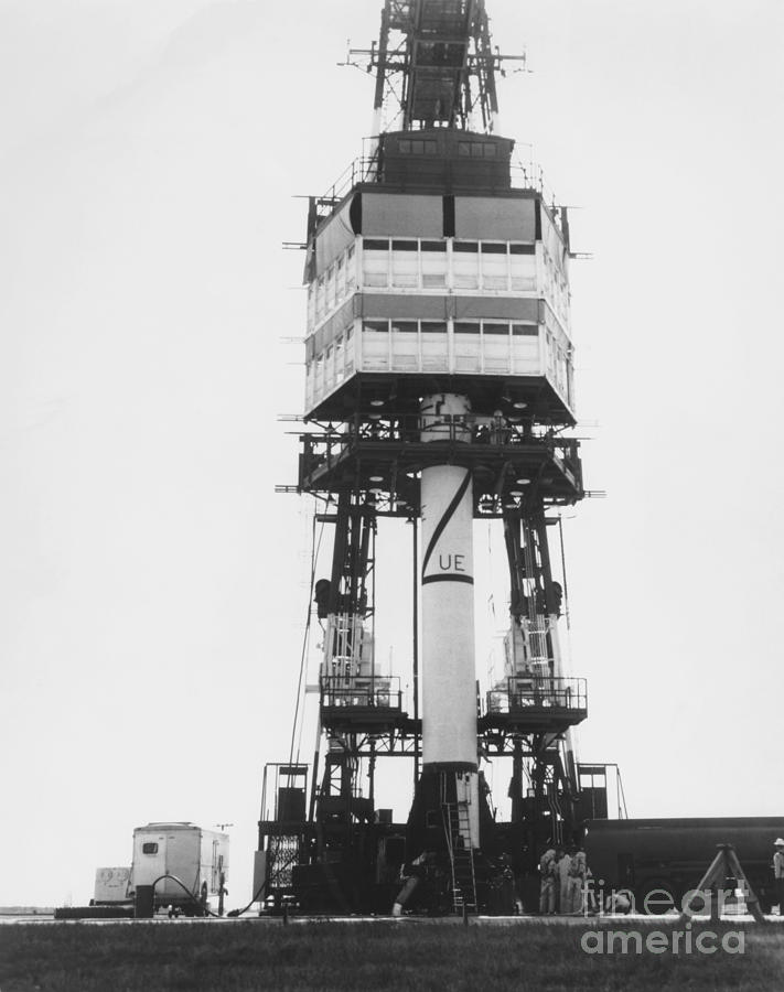 Jupiter C Rocket Launching Explorer 1 Photograph by NASA / Science Source