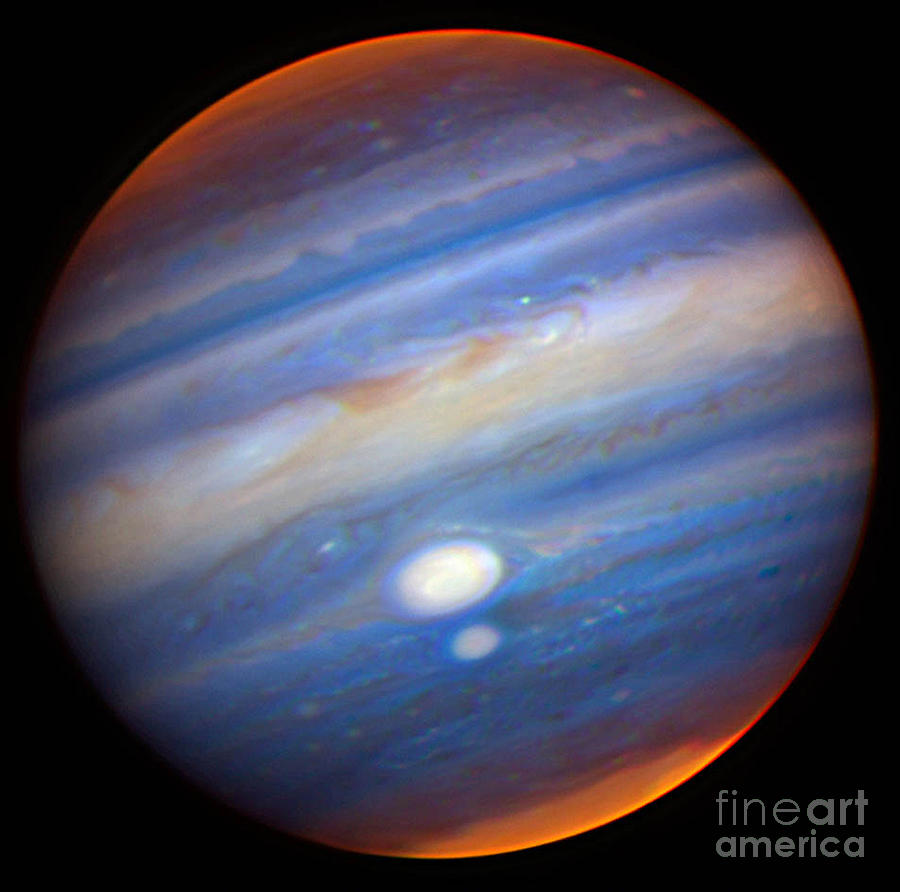 Jupiters Red Spots Photograph by Gemini Observatory  NSF