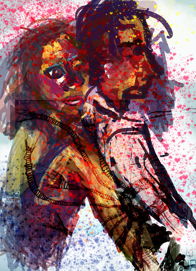 Abstract Digital Art - Just a Bit Longer and Well be Zombies by James Thomas