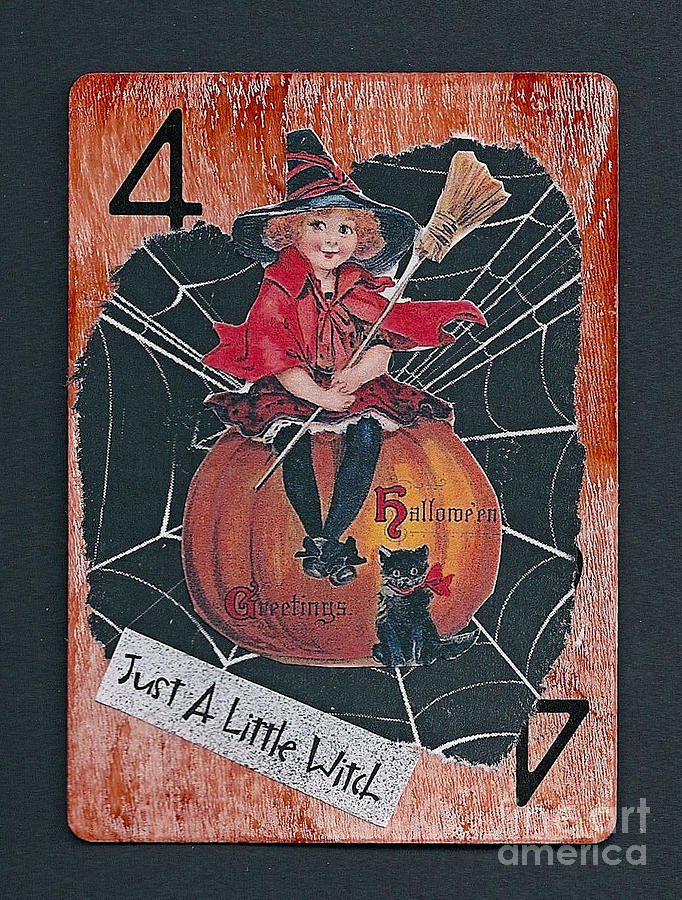 Just A Little Witch Mixed Media by Ruby Cross