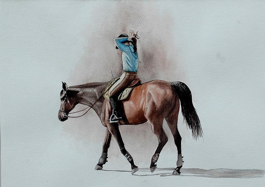 Horse Painting - Just A Minute by Bob Fox