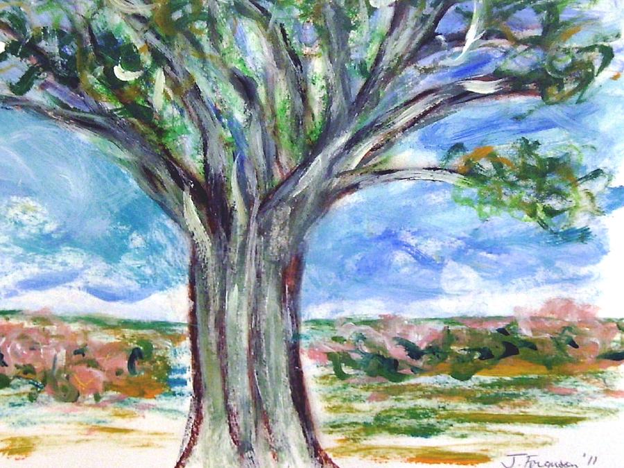 Just a tree Painting by Joseph Ferguson