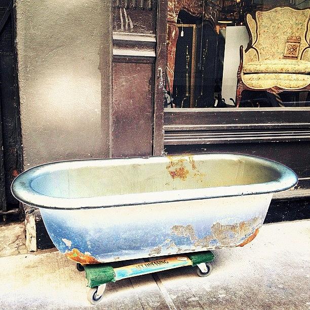 Vintage Photograph - Just A Tub On The Street by Natasha Marco