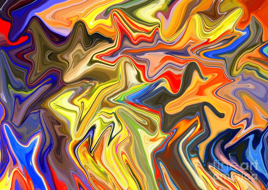 Abstract Digital Art - Just Abstract VIII by Chris Butler