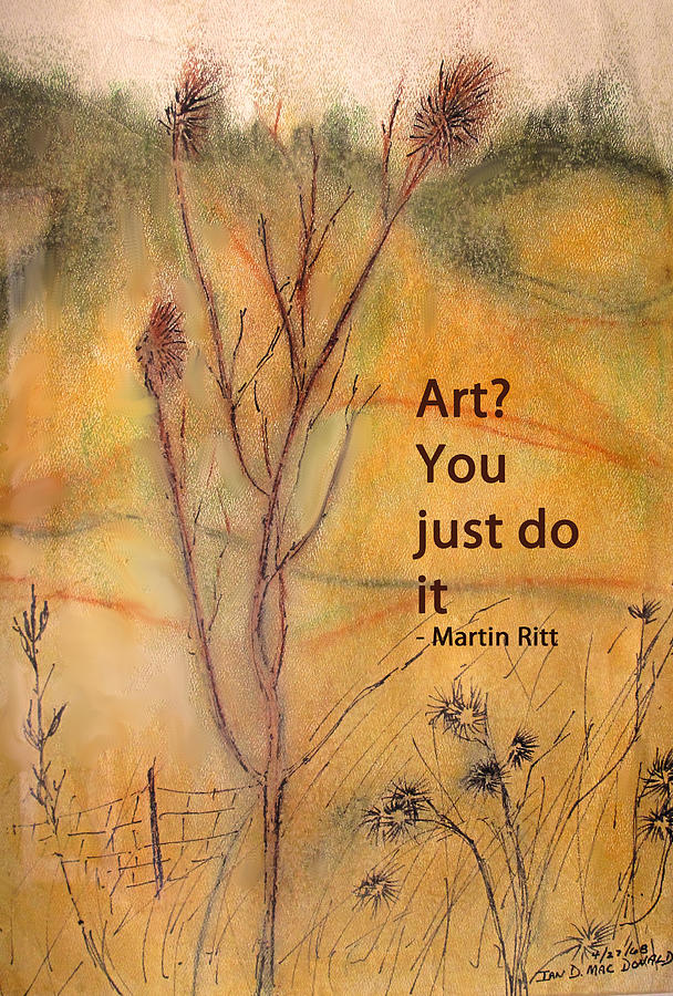 Just Do It Drawing by Ian  MacDonald