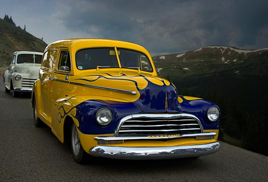 1948 Photograph - Just Follow Me 1948 Chevrolet Sedan Delivery by Tim McCullough