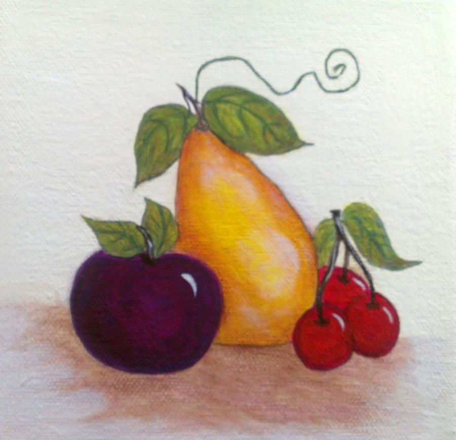 Still Life Painting - Just Fruit by Anke Wheeler