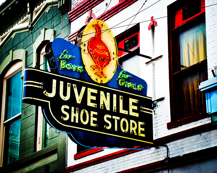 Juvenile Shoe Store Photograph