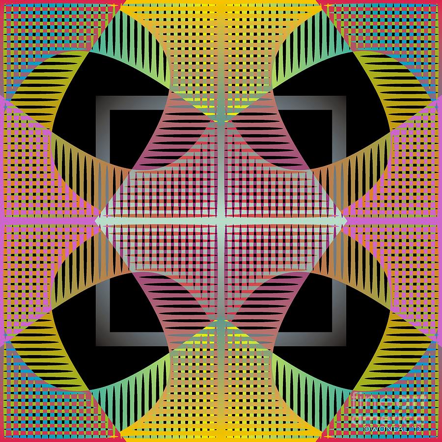 Checkers Digital Art - K Series 3-1 by Walter Neal