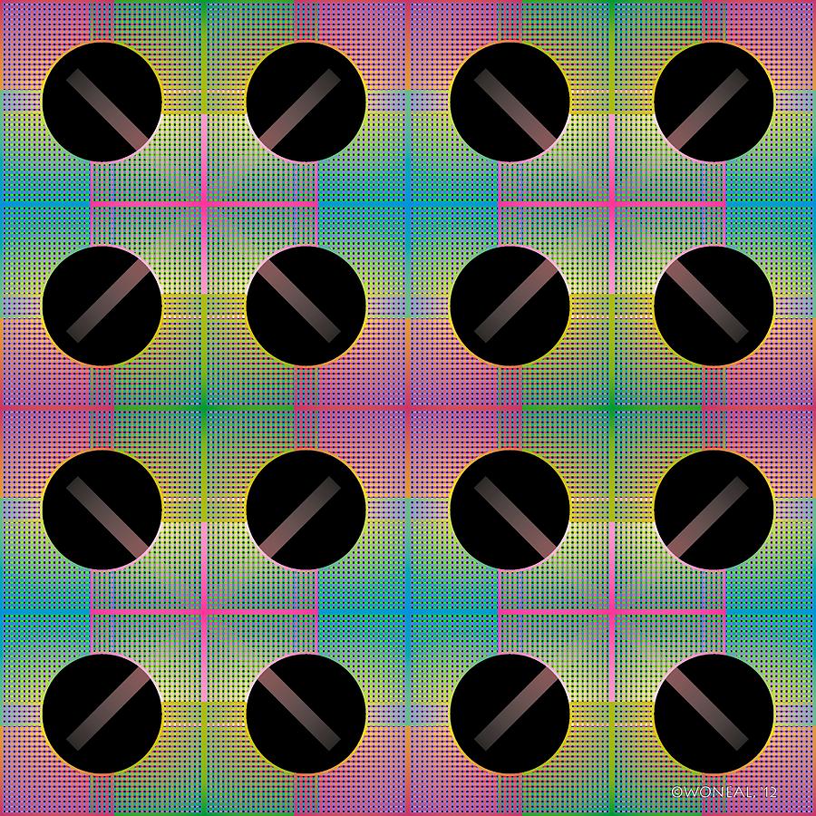 Checkers Digital Art - K Series 6-2 by Walter Neal