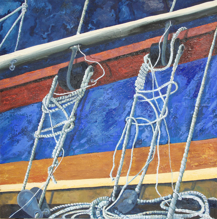 Sailing Painting - K1k2 by Judy  Blundell