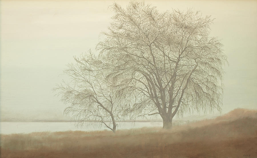 Kah Tai Fog Painting by Laurie Stewart