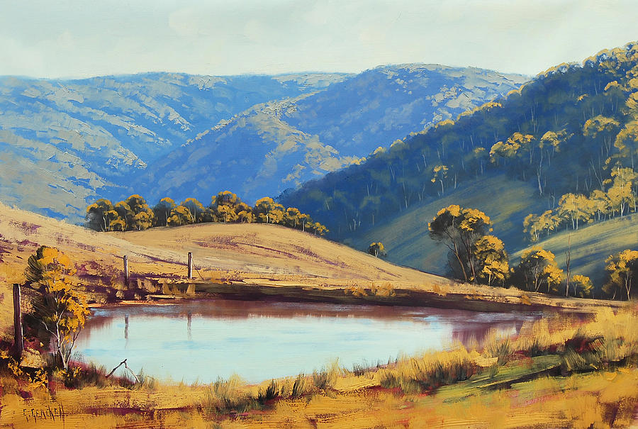 Summer Painting - Kanimbla Valley Dam by Graham Gercken