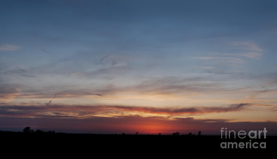 Sunset Photograph - Kansas Sunset by Art Whitton