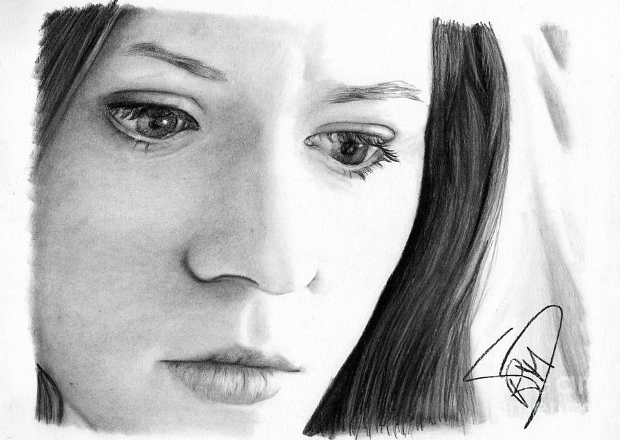  Karen  Gillan  Drawing by Rosalinda Markle