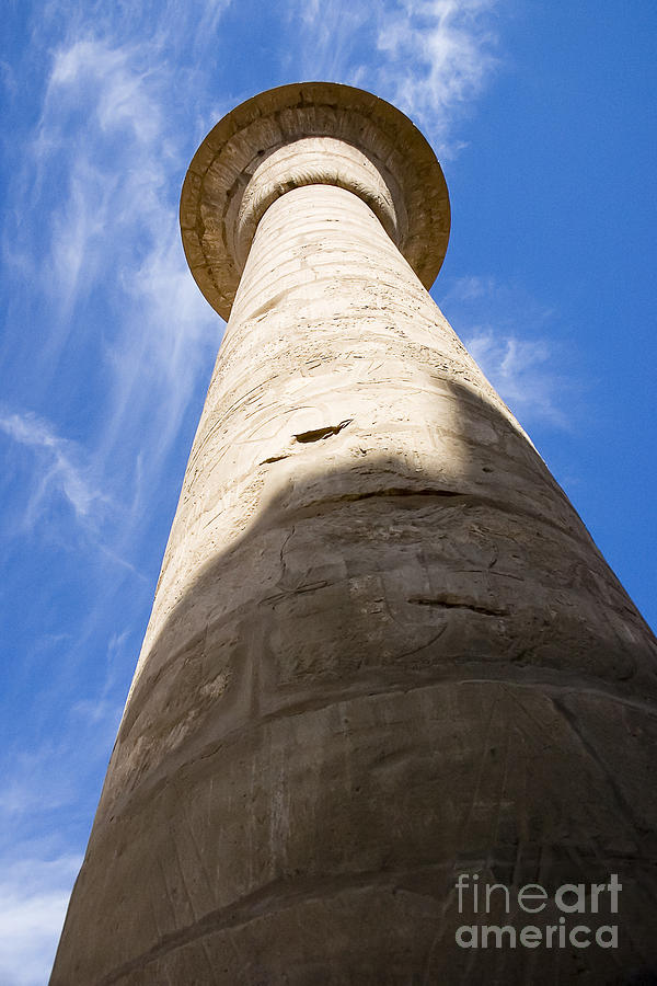 Karnak Pillar Photograph by Darcy Michaelchuk