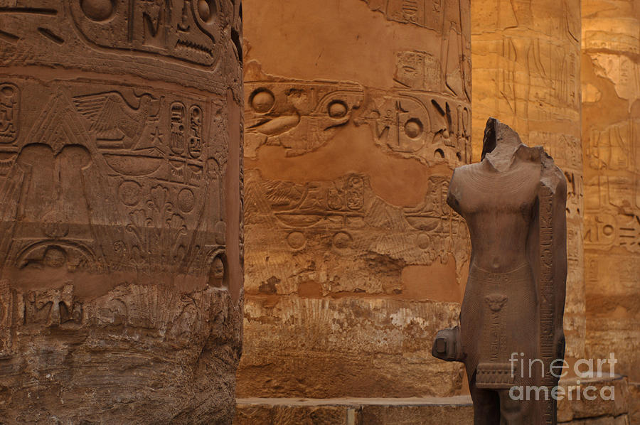 Ancient Egypt Karnak Temple  Photograph by Bob Christopher