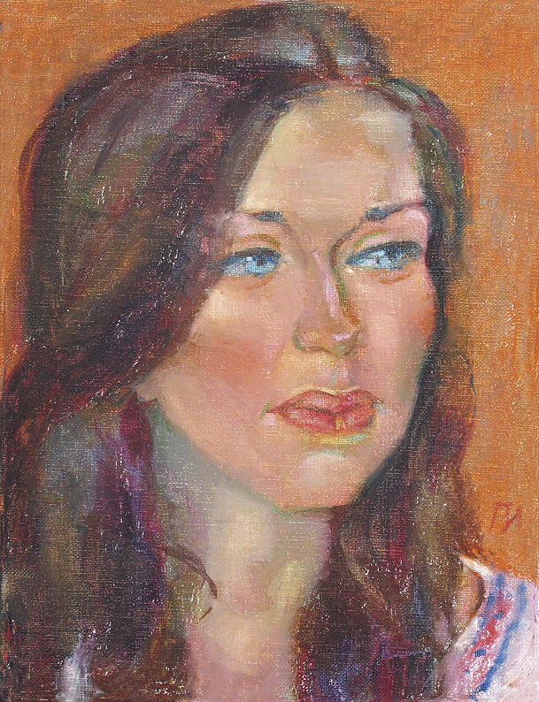 Portrait Painting - Kate by Leonid Petrushin