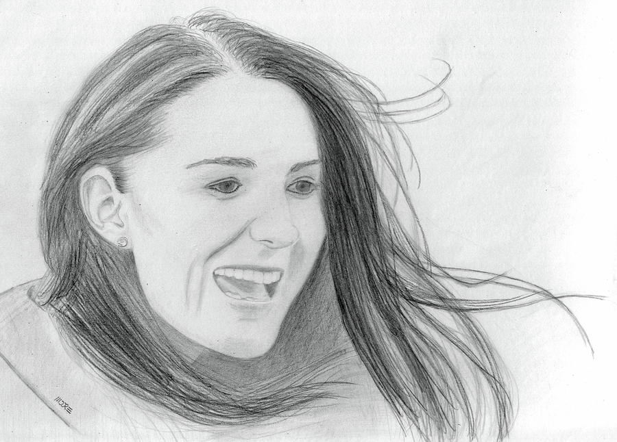 Kate Middleton - Duchess of Cambridge Drawing by Pat Moore