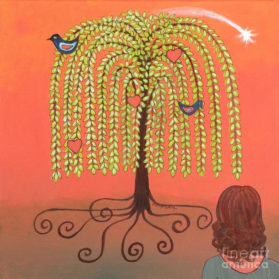 Tree Painting - Katlyns Wish by Marilyn Smith