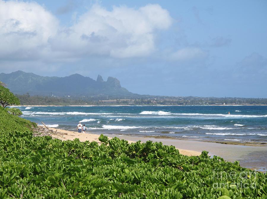 Kauai Beach Scene Photograph by Louise Peardon