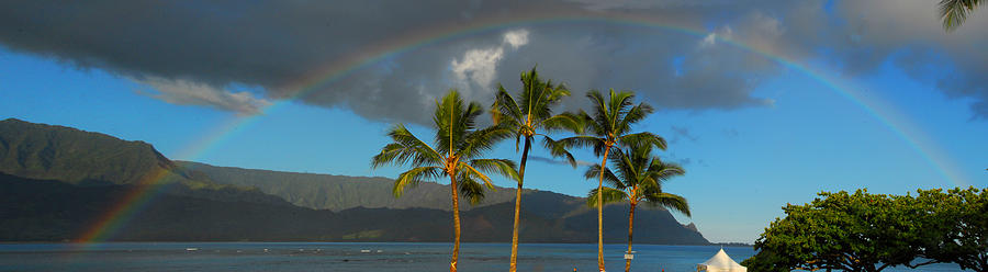 Kauai Rainbow Panorama Photograph by Lynn Bauer