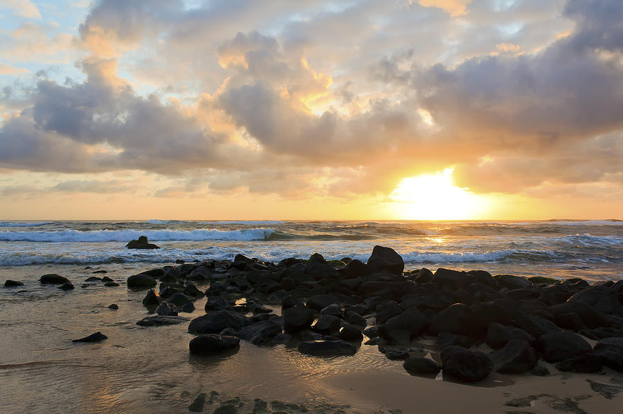 Mountain Photograph - Kauai Sunrise Two by Artistic Photos