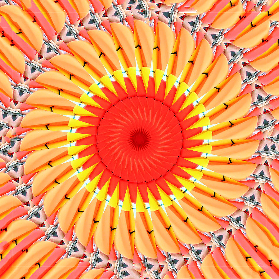 Kayak Mandala Digital Art by Bill Barber