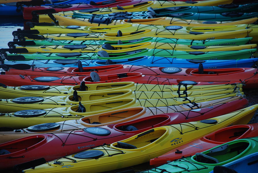 Kayak Row Photograph by Richard Bryce and Family
