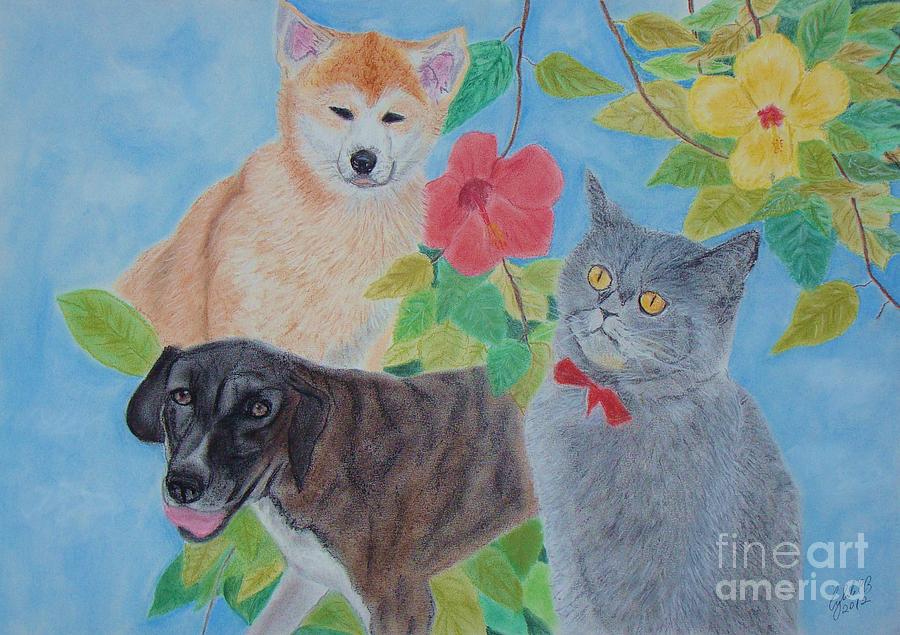 Friends  Painting by Cybele Chaves