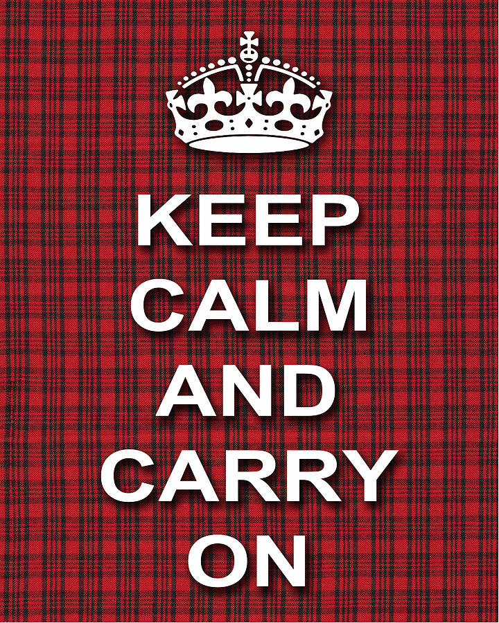 Keep Calm And Carry On Poster Print Red Black Stripes Background ...