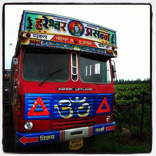 Truck Photograph - Keep On Trucking #truck #india #nasik by Richard Randall