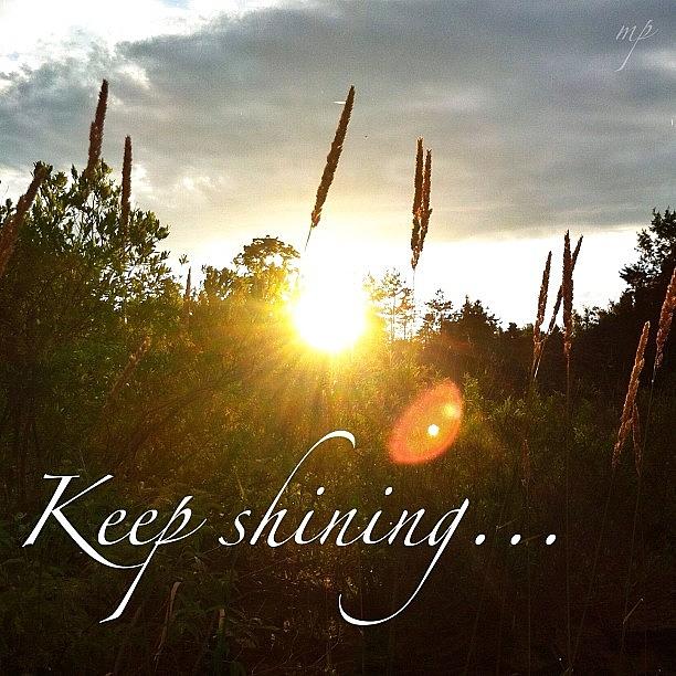 Nature Photograph - Keep Shining by Maury Page