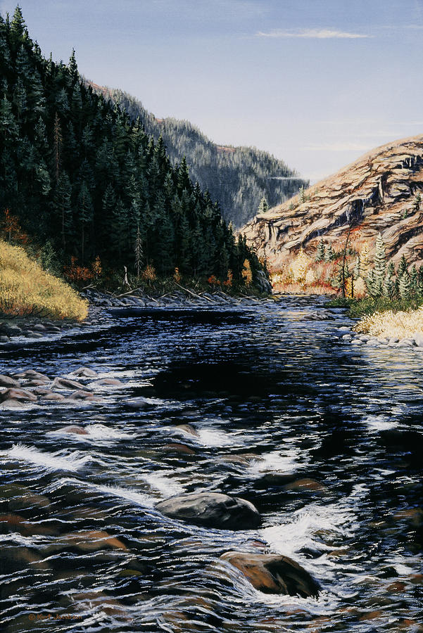 Kelly Creek Painting by Kurt Jacobson