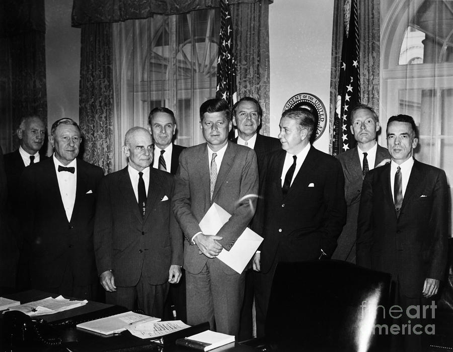 Kennedy And Advisors, 1961 Photograph by Granger