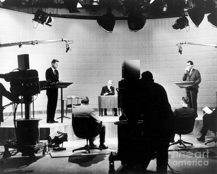 Kennedy Nixon Debate, 1960 Photograph by Granger