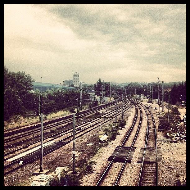 Slash Photograph - Kentish Town Railway #iphoneonly by Niro Knox
