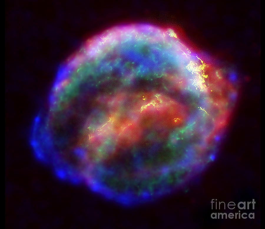 Keplers Supernova Remnant Photograph by Nasa