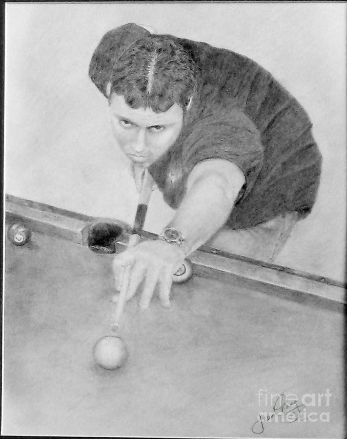 Kerry - Graphite Drawing Drawing by Jean A Chang