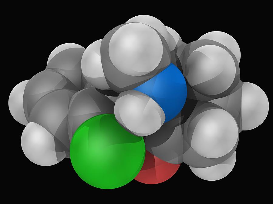 Ketamine Drug Molecule Digital Art by Laguna Design