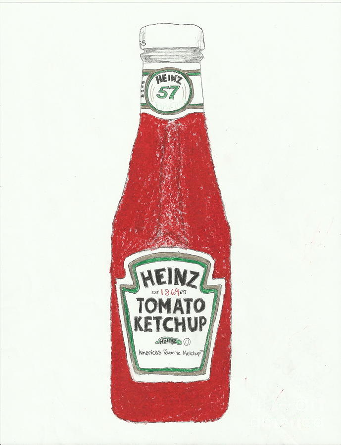 Ketchup Drawing - Ketchup Number 1 by Jasmine Norris-Dixson
