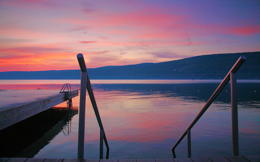 Keuka Lake At Sunrise Photograph by Steven Ainsworth