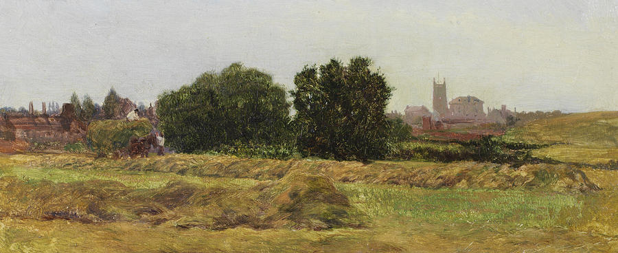Landscape Painting - Keynsham by Heywood Hardy