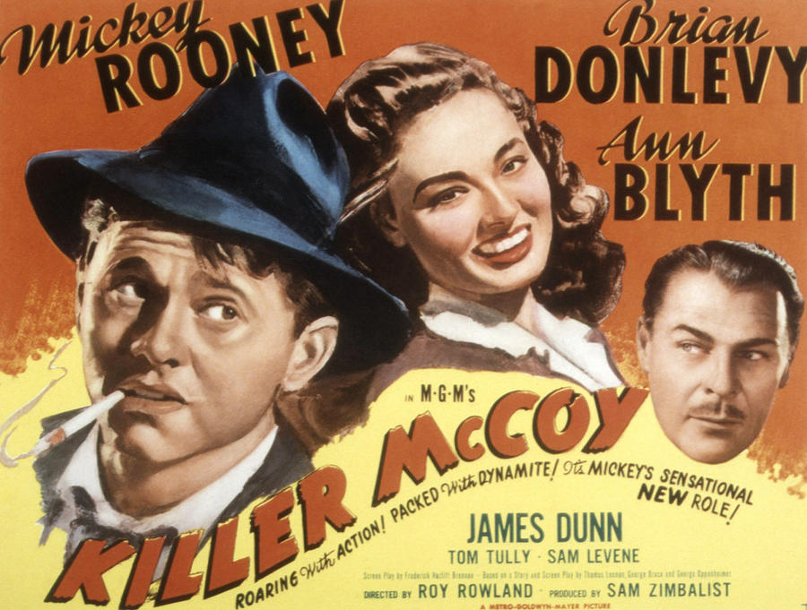 Movie Photograph - Killer Mccoy, Mickey Rooney, Ann Blyth by Everett