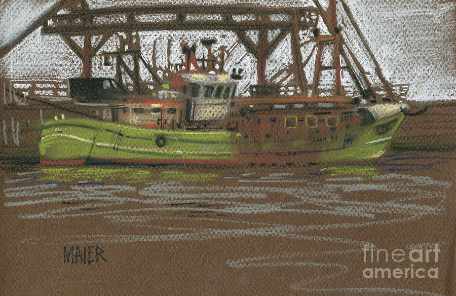 Kilmore Quay Fishing Trawler Painting by Donald Maier
