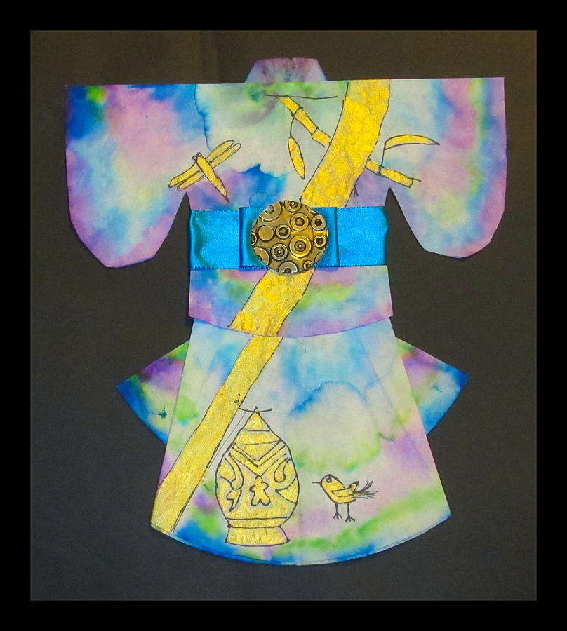 Kimono Mixed Media by Jacqueline Tumlinson - Fine Art America
